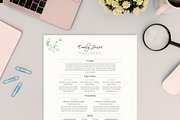 Water Color CV-Resume Tempalate *C, a Resume Template by Showy68 Template (Thumbnail 2 of 3)