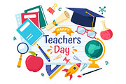10 Happy Teacher's Day Illustration, a Person Illustration by denayunebgt (Thumbnail 4 of 4)
