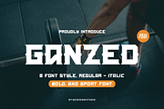 Ganzed - Italic & Sport Font Duo, a Serif Font by QR Design Studio (Thumbnail 1 of 8)