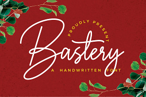 Bastery Handwritten Font