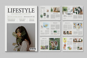 Lifestyle Magazine Template, a Magazine Template by BrandPacks
