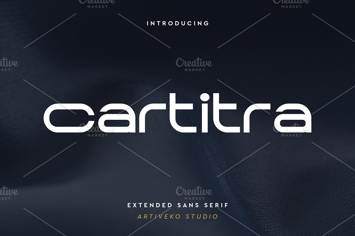 Cartitra Expanded Modern Font, a Sans Serif Font by Artiveko (Photo 1 of 7)