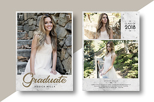 Graduation Card Template, a Card Template by AyumaDesign