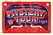 Mystery Tour Display Font, a Sans Serif Font by Vintage Type Company (Thumbnail 1 of 10)