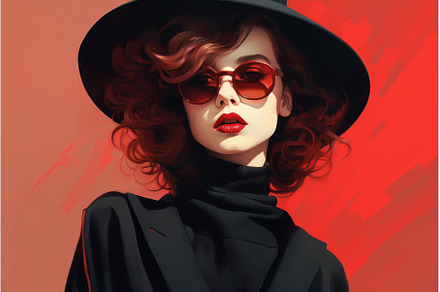 Fashion model wearing black hat and, a Beauty & Fashion Photo by Ylivdesign