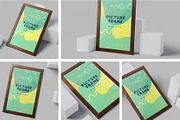 5 Rectangular Picture Frame Mockups, an Advertising Mockup by megostudi0 (Thumbnail 1 of 7)