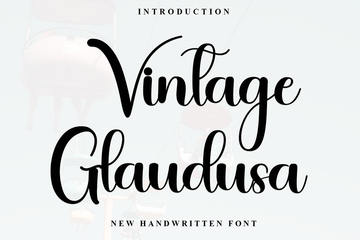 Vintage Glaudusa, a Handwritten Font by FreshTypeINK (Photo 1 of 8)