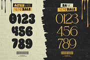 Warior Bomber Typeface, a Serif Font by alit design (Thumbnail 3 of 20)