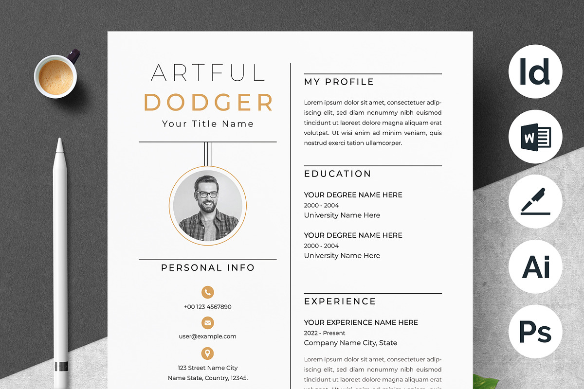 Business Professional Resume Layout, a Resume Template by ResumeInventor (Photo 3 of 5)