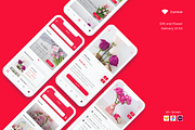 Zambak - Gift and Flower App UI Kit, an App Template by Betush (Thumbnail 1 of 6)
