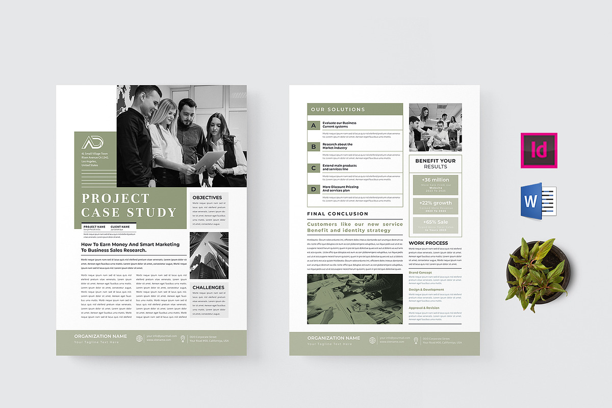 Case Study | MS Word & Indesign, a Flyer Template by design_hut (Photo 1 of 5)