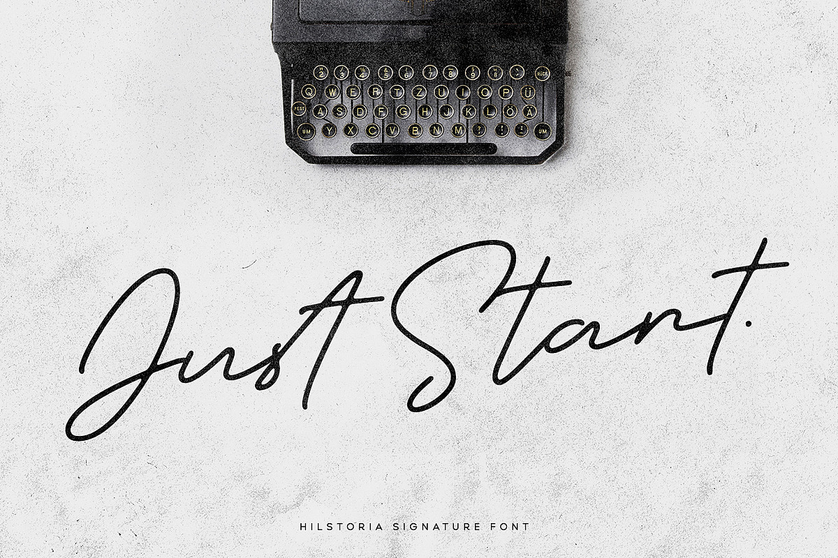 Hilstoria Signature Font, a Script Font by Wandery Supply (Photo 12 of 18)