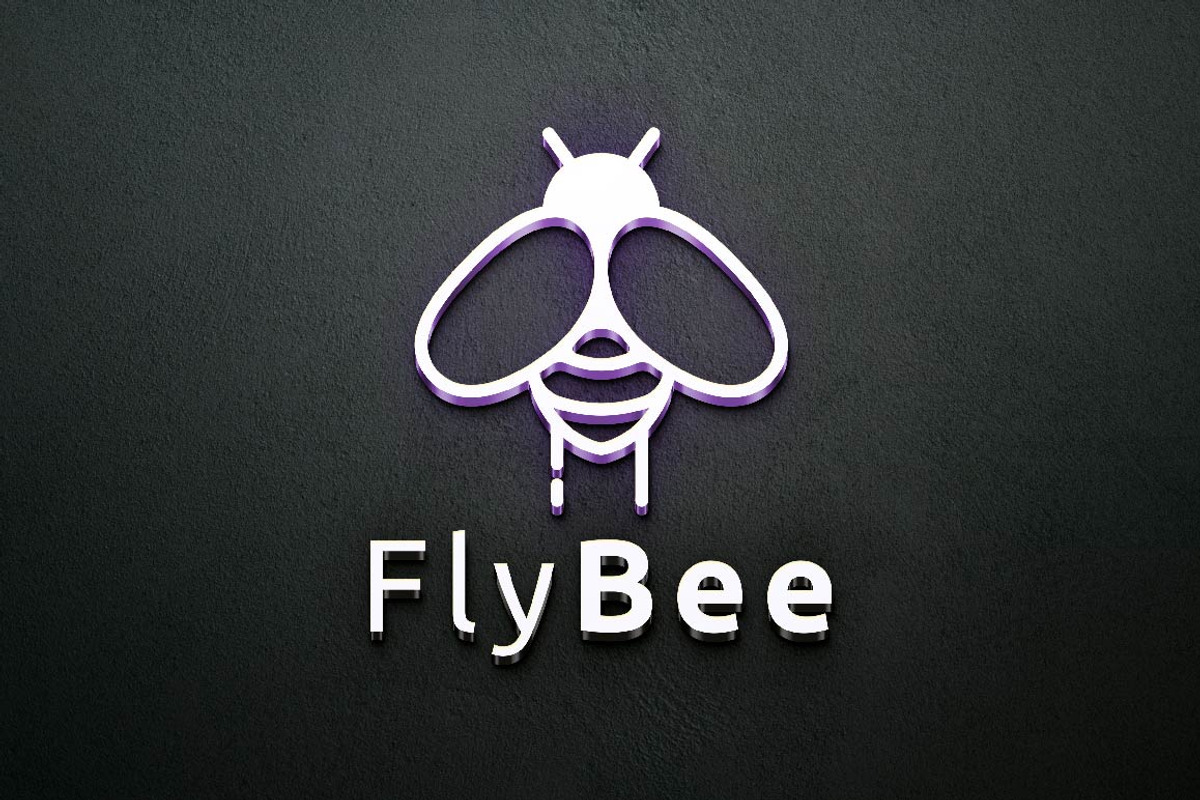Bee Insect Animal Flying Wings Logo, a Branding & Logo Template by jongcreative (Photo 2 of 4)