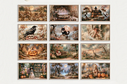 Halloween Oil Painting Frame Tv Art, a Seasonal Illustration by PrintablesByFranklyn (Thumbnail 2 of 11)
