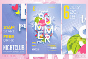 Tropical Summer Party Flyer Template, a Flyer Template by InTheSky15 (Thumbnail 4 of 4)