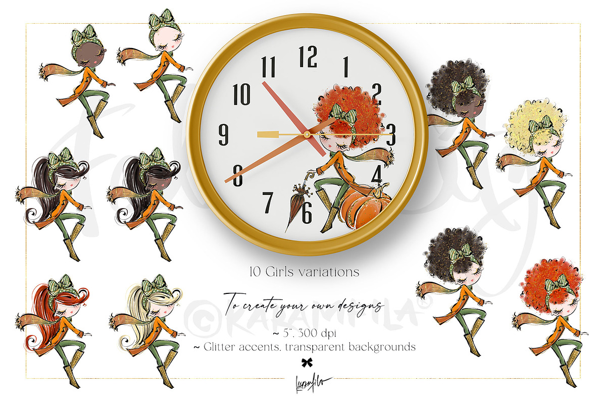 Fall City Autumn Bike PNG Clipart, a Seasonal Illustration by KaramfilaS (Photo 8 of 11)