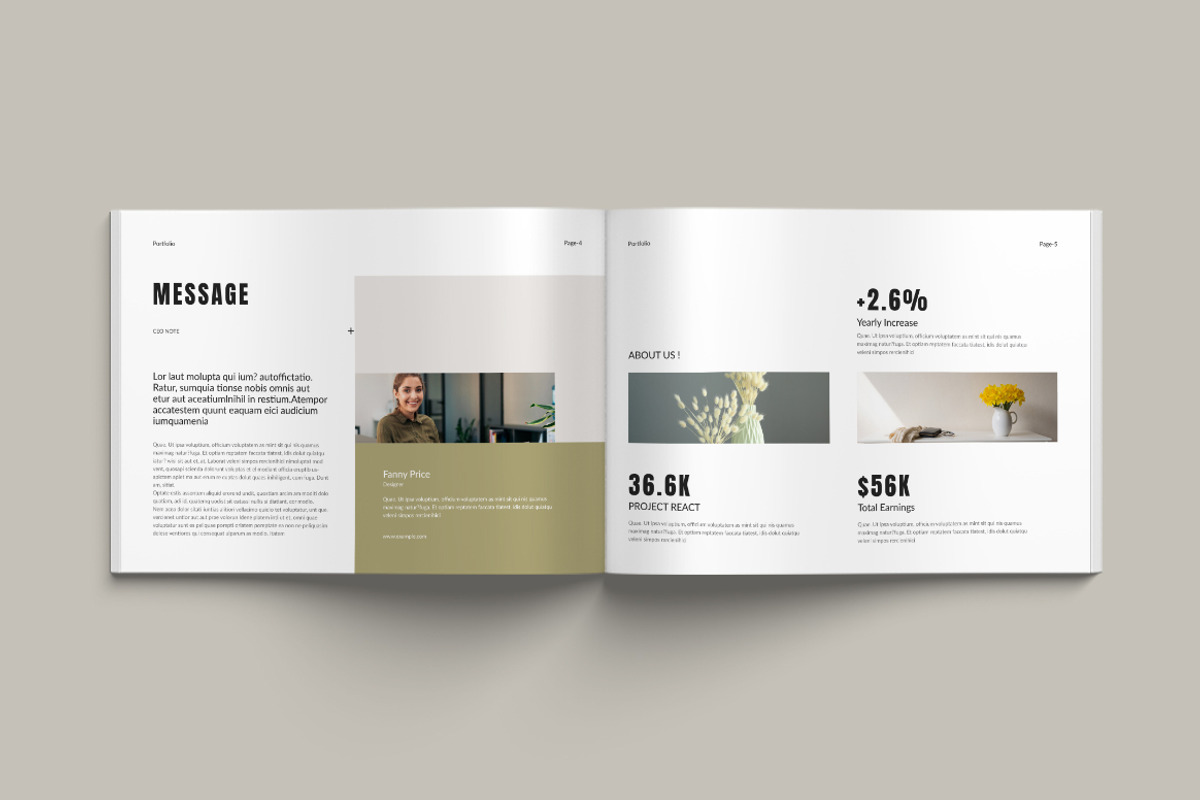 Portfolio Landscape Templates, a Brochure Template by Pixelpick (Photo 3 of 9)