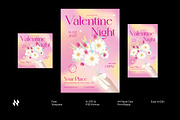 Pink Floral Valentine Night Flyer, a Flyer Template by Neermana (Thumbnail 1 of 4)