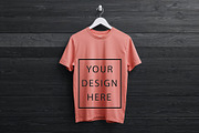 T-Shirt Mockup - Peach Edition, a Shirt Mockup by ForhadGFX (Thumbnail 7 of 12)