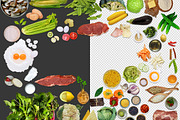 60 Isolated Raw Food Images, a Product Mockup by Made by Mancie (Thumbnail 4 of 4)