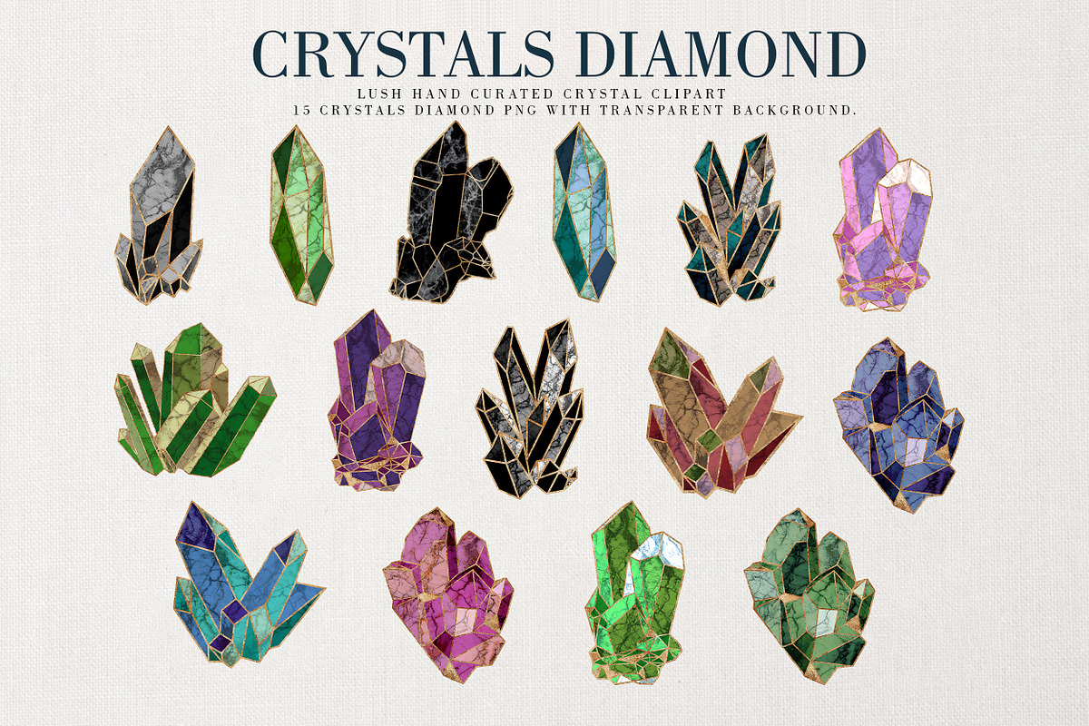 Crystals Diamond, an Illustration by Luiz da Rolt Grathwohl (Photo 2 of 6)