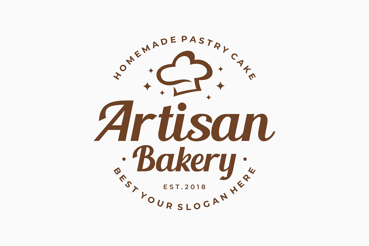 Chef Hat Bakery Artisan Pastry Logo, a Branding & Logo Template by ika trisiana (Photo 1 of 2)