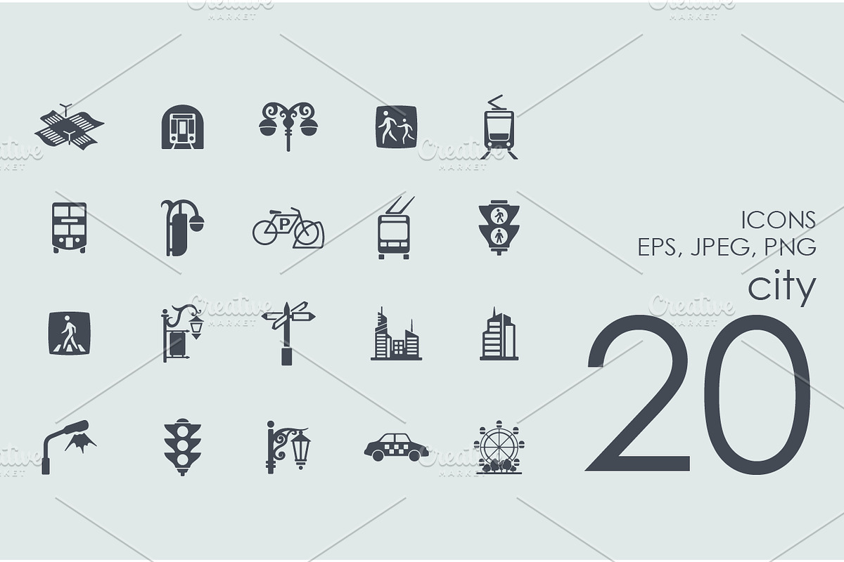 20 city icons, an Icon by Palau (Photo 1 of 2)