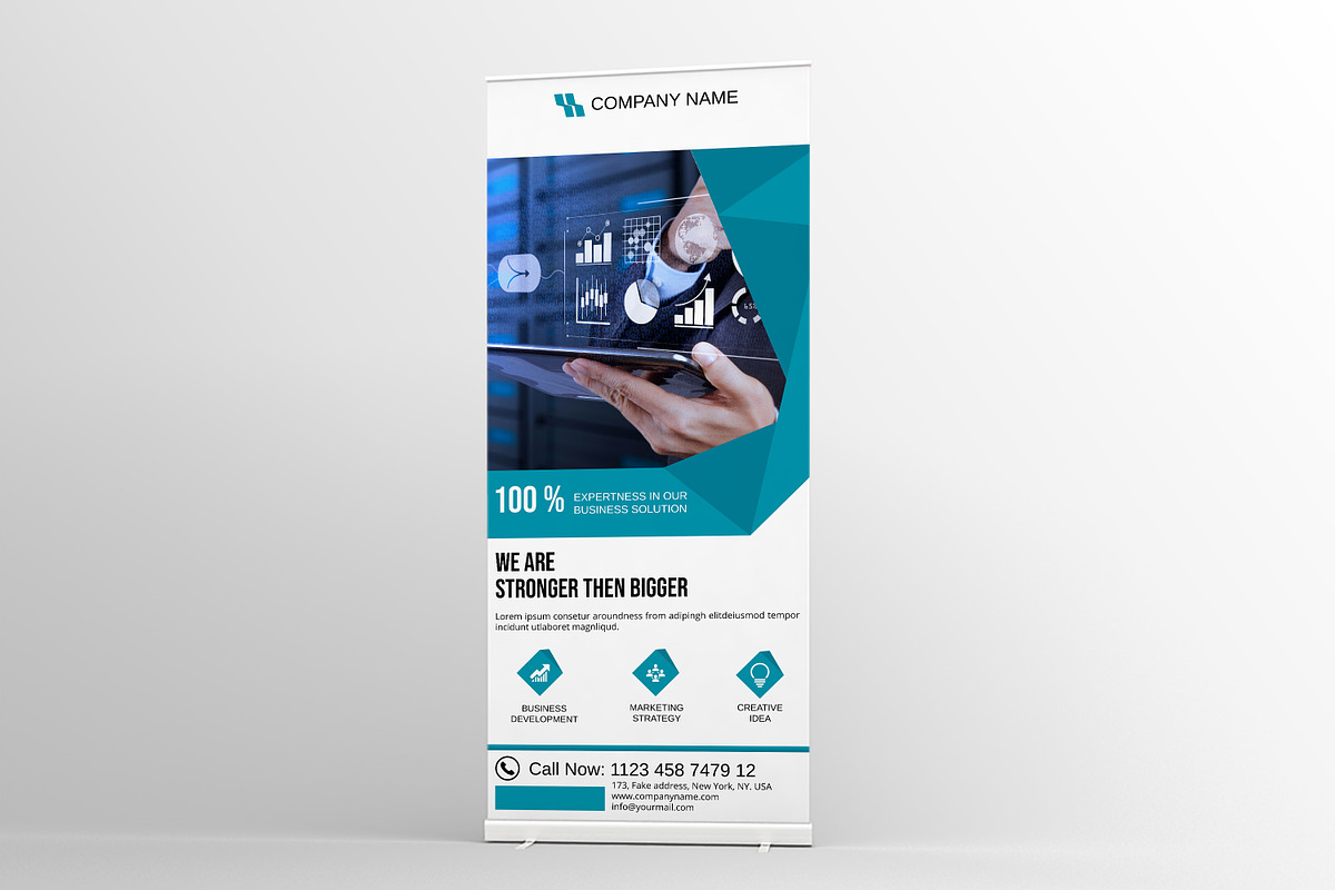 Business Roll-Up, a Stationery Template by retrographix (Photo 3 of 5)