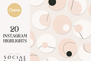 Instagram Highlights Icon Boho Canva, a Social Media Template by HerstedHertz (Thumbnail 1 of 5)