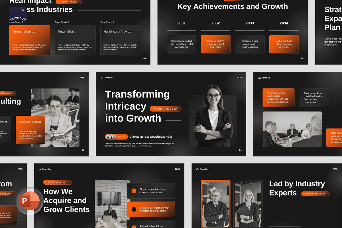 Consulting Deck & Business Advisory, a Presentation Template by Claymoon Lab (Photo 2 of 7)