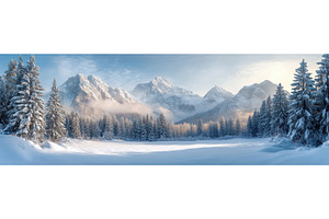 Majestic Winter Mountain Landscape