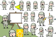 Army Man ~ Cartoon Character Set, a Person Illustration by The Toon Company (Thumbnail 4 of 7)