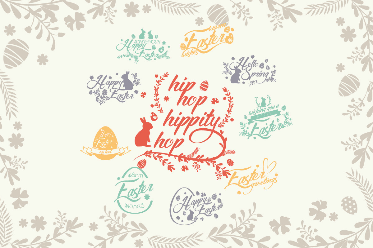 Easter Wishes Dingbats preview 4