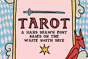Tarot Hand-lettered Font, a Handwritten Font by Theo Quest Art & Design (Thumbnail 1 of 3)