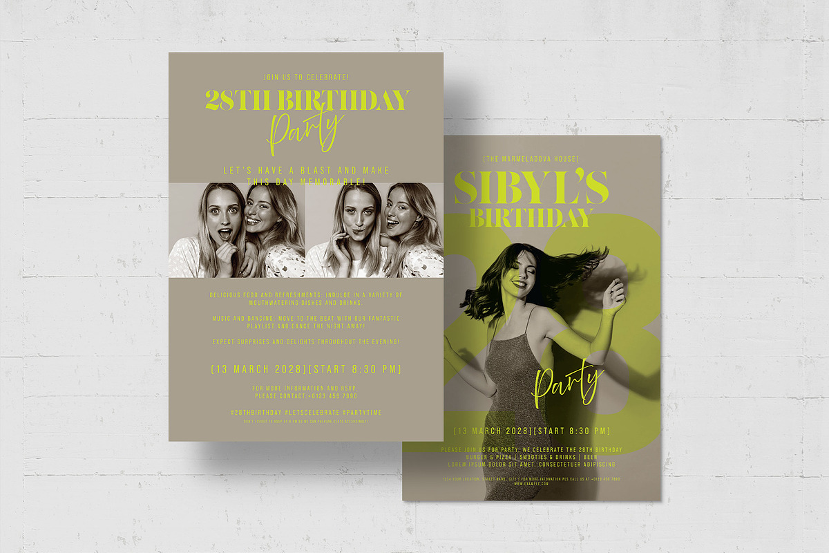 Birthday Party Flyer Template, a Flyer Template by BrandPacks (Photo 4 of 5)
