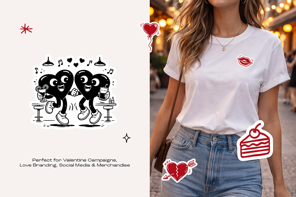 Love Icon & Sticker Set – Hand-Drawn, an Outline Icon by dicreate (Photo 11 of 13)