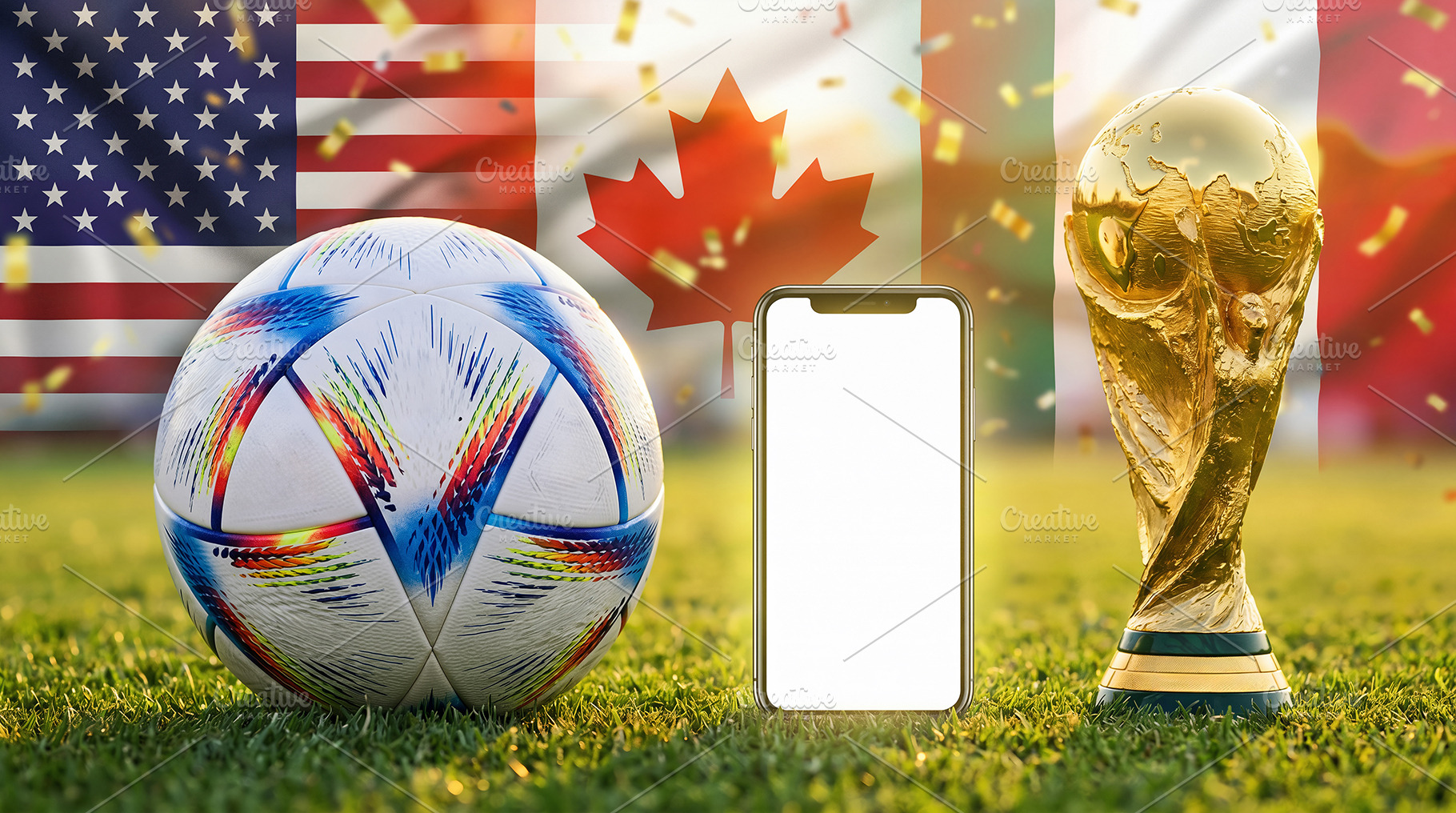 Concept Football, Phone and Trophy, a Sports & Recreation Photo by itakdalee