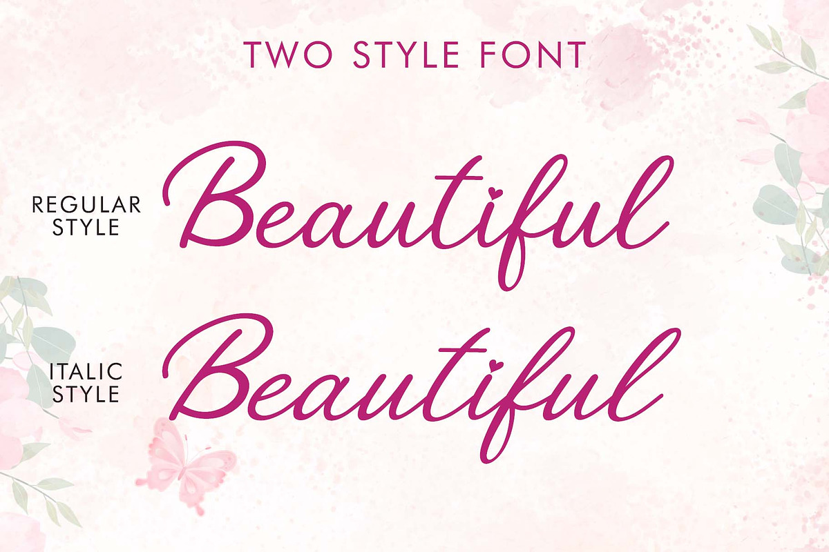 Ametha Sweet, a Handwritten Font by Yoga Letter (Photo 3 of 7)
