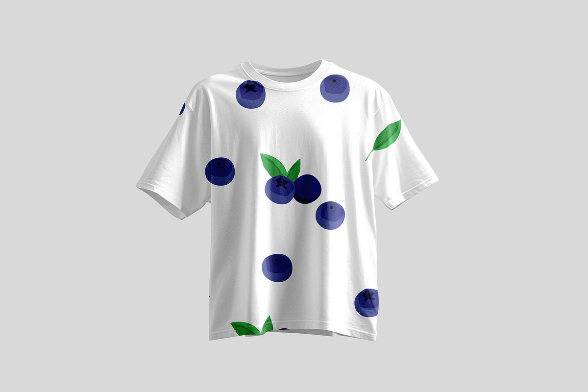 Blueberries seamless pattern, a Pattern Graphic by Viktorijareut (Photo 4 of 6)