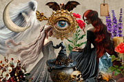 The Witch's Tale Mystical Collage, an Object Graphic by Anna Babich (Thumbnail 4 of 9)