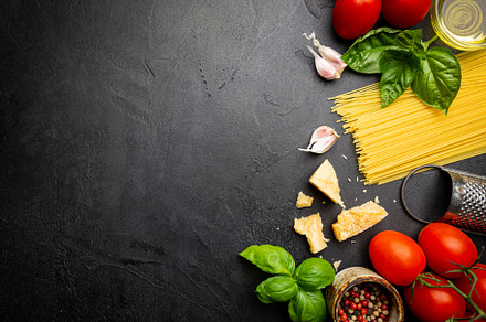 Pasta background top view featuring pasta, background, and food, a Food & Drink Photo by piter.goskov