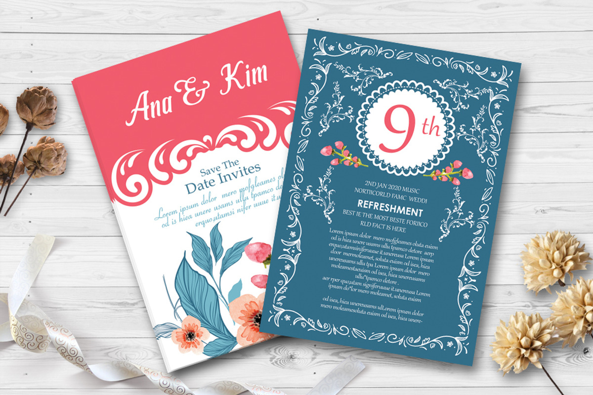 Elegant Wedding Invitation Card, an Invitation Template by Business Flyers (Photo 1 of 2)