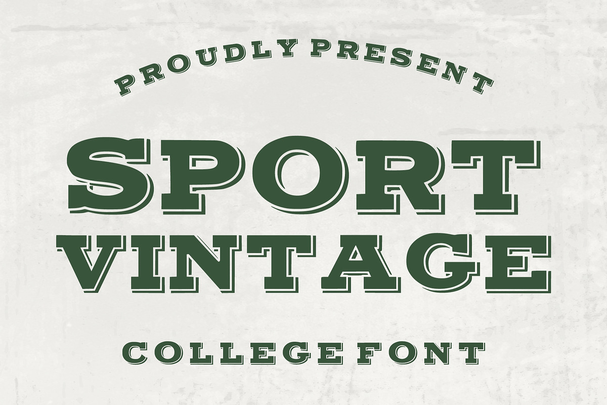 Sport Vintage - College Font, a Slab Serif Font by Limited.studio (Photo 1 of 7)