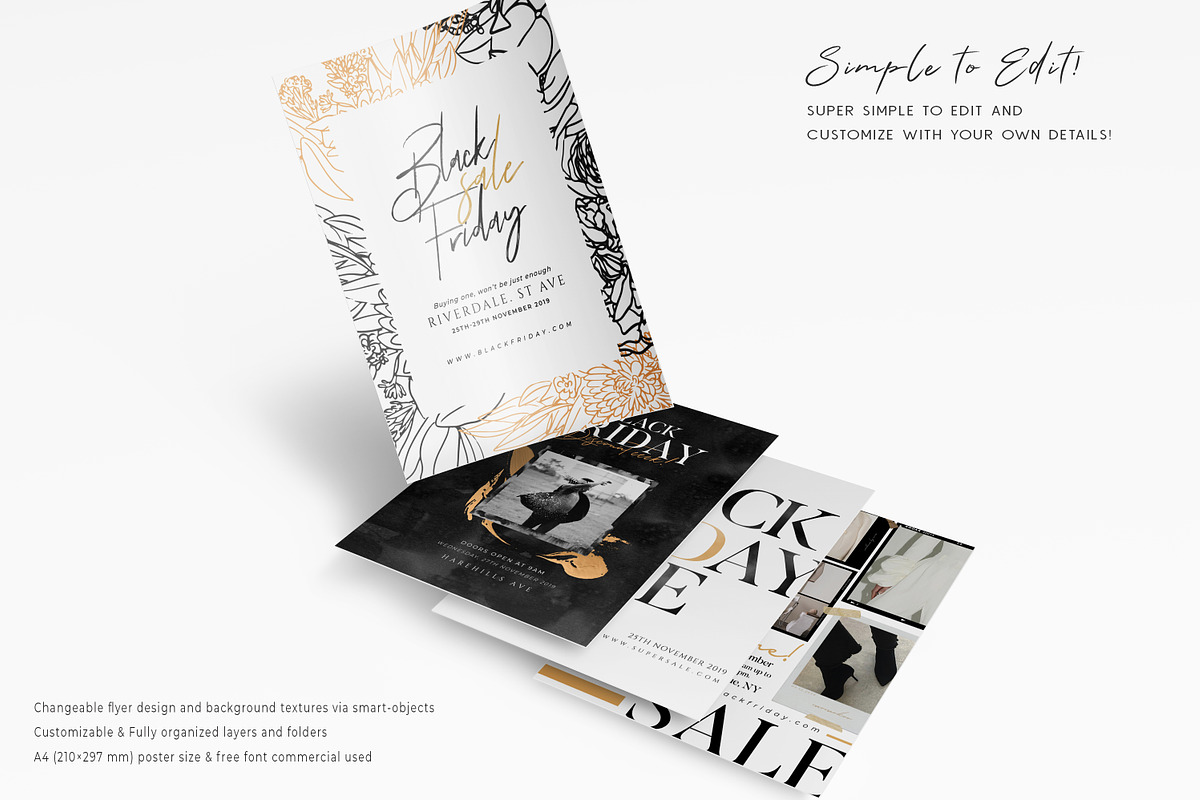 PS & Canva BLACK FRIDAY Social Media, a Social Media Template by Eviory (Photo 11 of 13)