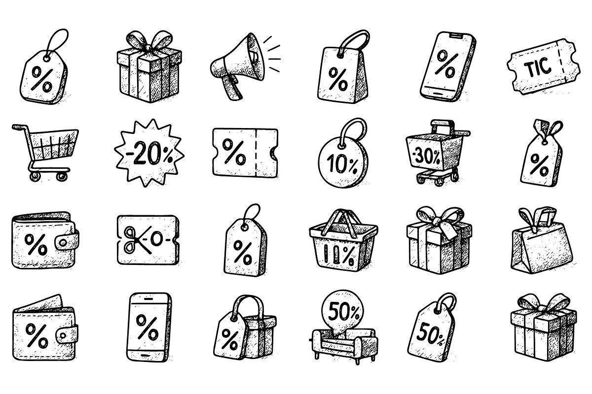 Discount Sale Set, an Object Graphic by RT Studio (Photo 2 of 4)