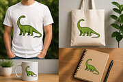 Dino World: Prehistoric Clipart, an Animal Illustration by Elatedowl (Thumbnail 6 of 7)