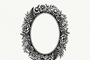 50 Elegant Floral Oval Mirror Frame, a Decorative Illustration by Amazin_art (Thumbnail 19 of 34)
