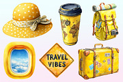 Cute Yellow Travel PNG, a Graphic by CitraGraphics (Thumbnail 2 of 4)