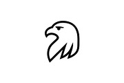 Eagle Head Icon, an Outline Icon by Vectorium Studio (Thumbnail 1 of 2)