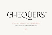 Chequers - Modern Sans Serif, a Sans Serif Font by Sarid Ezra (Thumbnail 1 of 9)